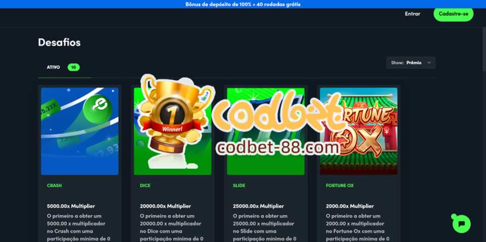 Aplicativo de aposta